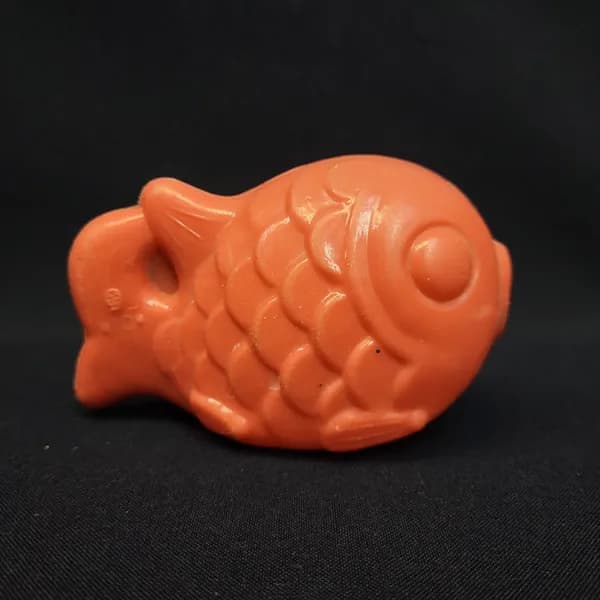 Винтажная игрушка СССР. Пластмассовая рыбка, фигурка для коллекции и советского интерьера