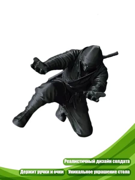 3D-ручка-подставка для ручек в виде фигурки истребителя, Черный