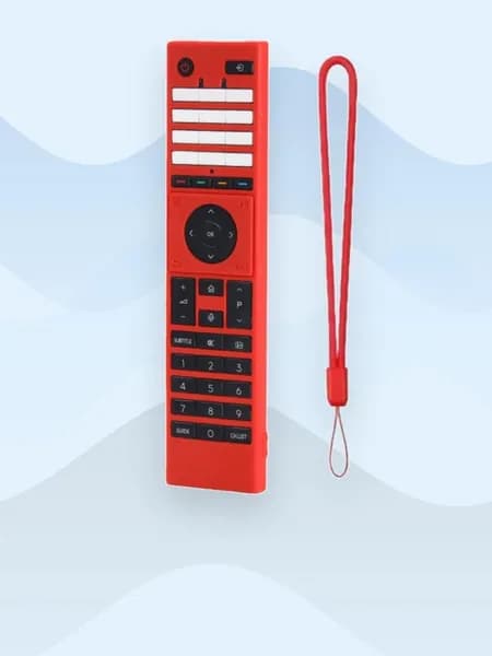Силиконовый чехол для пульта с текстурированным покрытием, красный