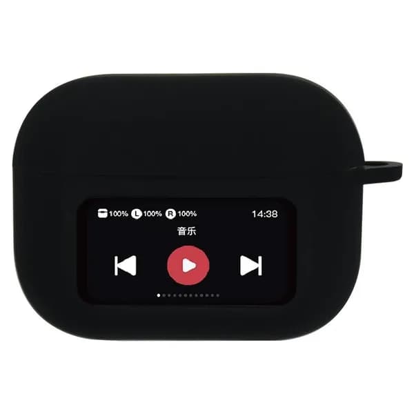 Беспроводной чехол для наушников Bluetooth, силиконовый защитный чехол для AirPods A9pro с экраном