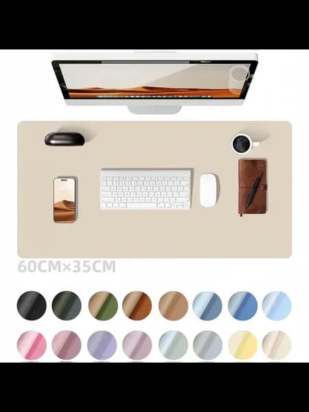 Настольное покрытие из искусственной кожи 600x350 яичный