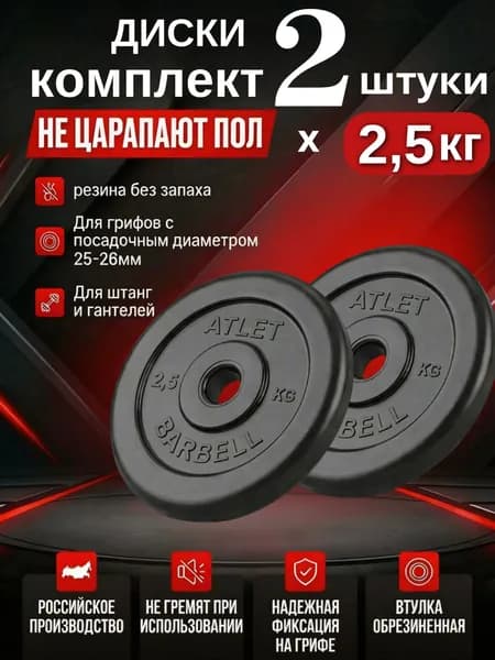 Комплект дисков / Блины спортивные 2 по 2,5 кг