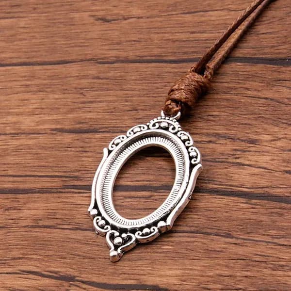 1PCS Нижняя опора серебряного ожерелья 18*25 мм