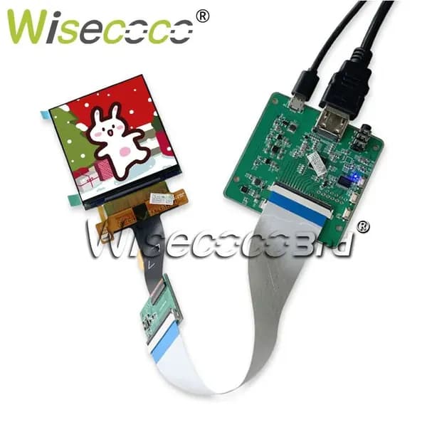 Wisecoco Пиксельный экран Дисплей LCD 2.9 дюйма 2160x2160 Высокое Разрешение 1:1 Квадратный Экран с MIPI Драйверной Платой, хаки