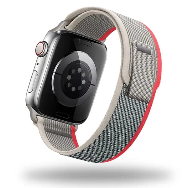 Тканевый ремешок для Apple Watch, Series 1-9, SE, Ultra / 42, 44, 45, 49 mm, Series 10 / 46 mm. Нейлоновый ремешок для Эпл Вотч.