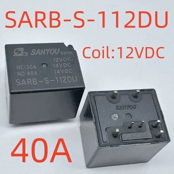 Реле автомобильное SARB-S-112DU 7-контактное, 12VDC 30A