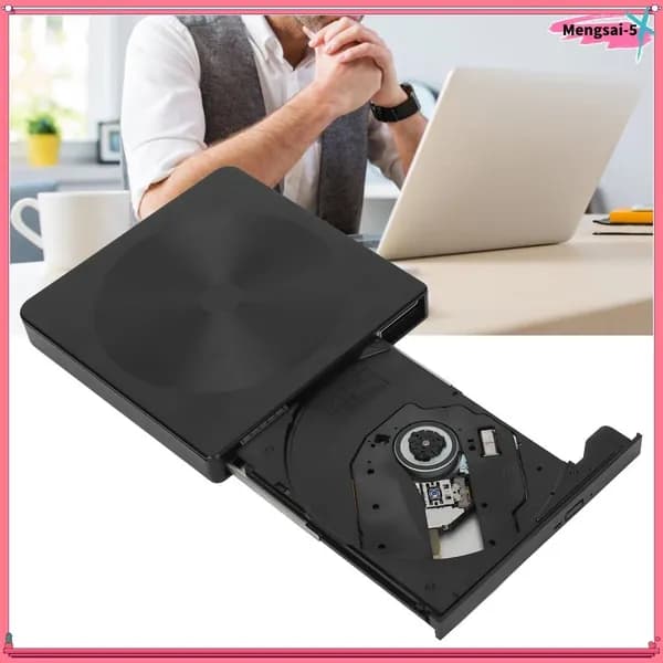 Внешний DVD-RW привод, поддержка USB 3.0 и Type-C, для загрузки и резервного копирования данных