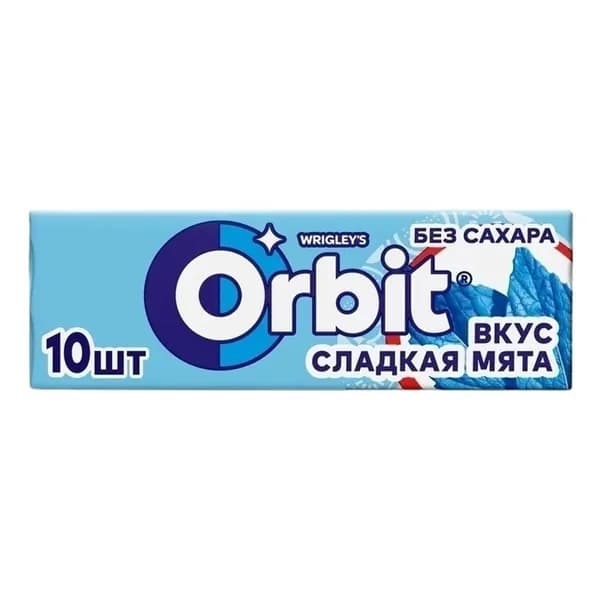 Жевательная резинка Orbit Pellet Sweet mint wrigley's 14 г