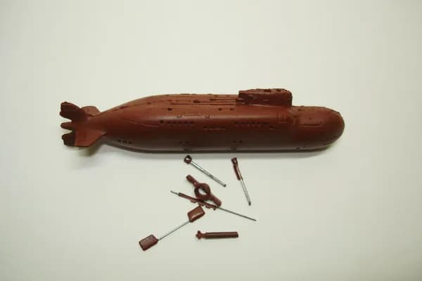 Набор для самостоятельной постройки модели ПЛ пр. 865 (SSA Losos resin kit), масштаб 1/350