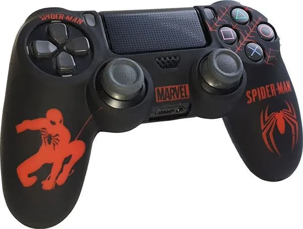 Силиконовый чехол для Dualshock 4 (Spider-Man)