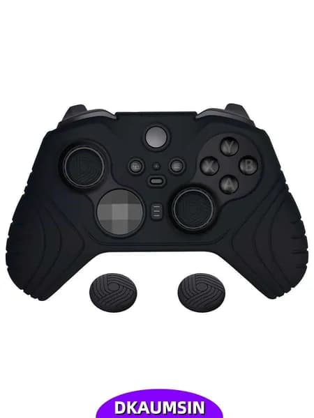 PlayVital Чехол для Xbox Elite Series 2, силиконовый антискользящий Samurai, черный