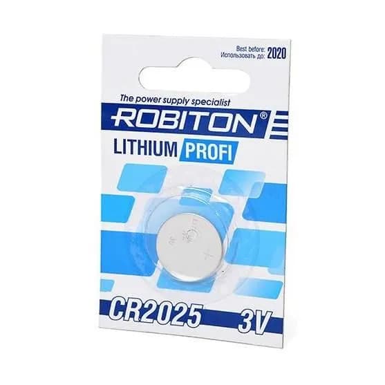 Батарейка литиевая CR2025 ROBITON
