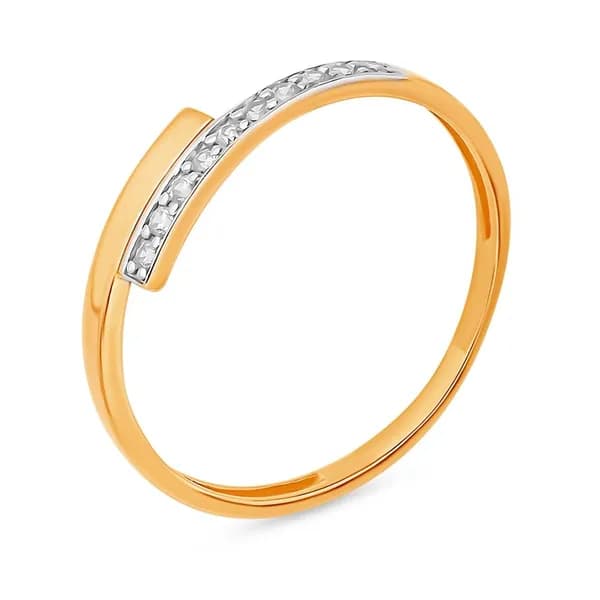 Кольцо золотое женское с фианитами 375 пробы 585GOLD