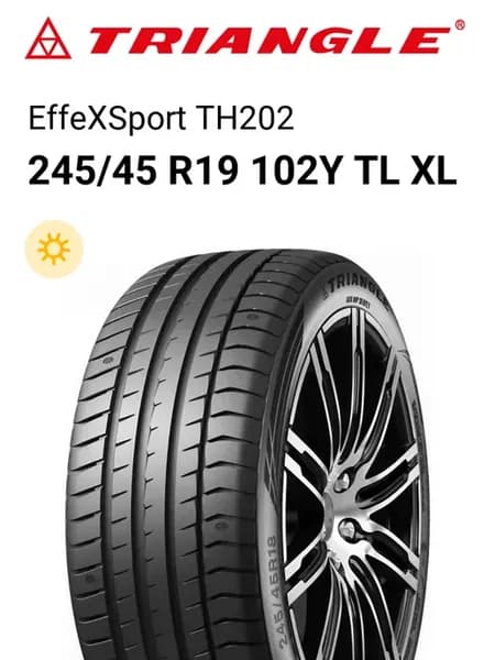 Шины летние 245 45 R19 102Y TL XL EffeXSport TH202