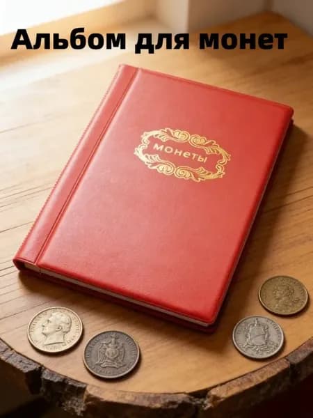 Альбом Для Монет, Прозрачные Карманы, 120 Отделений, Универсальный, Для Коллекции, 1 Шт