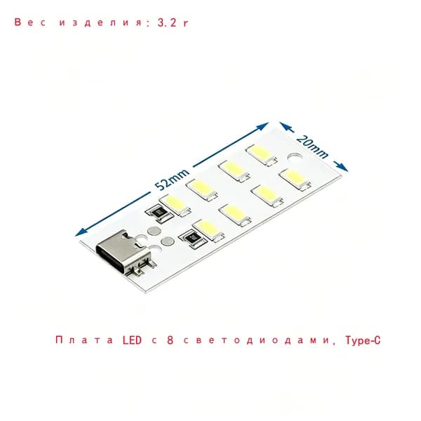 2/ПК ЛОТ Светодиодная панель 8/12/16/20 светодиодов, USB Type-C, аварийный фонарь, ночник, портативный светильник для улицы и рынка