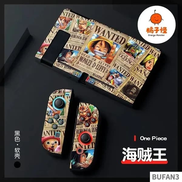 Мягкий защитный чехол TPU Ван-Пис, Луффи Зоро, для консоли Nintendo Switch OLED и Joy-Con, подарок