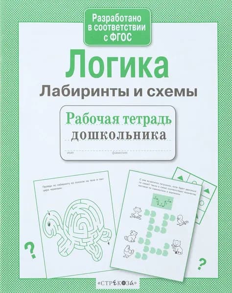 Рабочая тетрадь дошкольника. Логика. Лабиринты и схемы. ФГОС