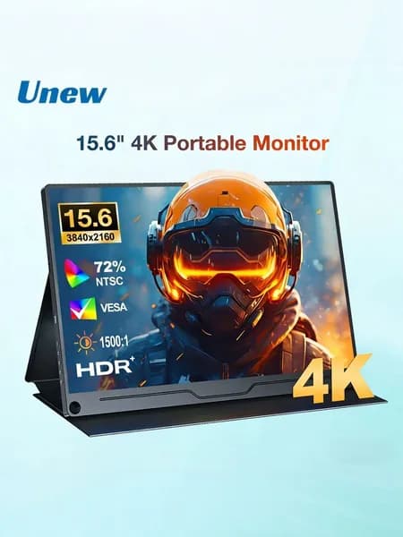 UNEW 15.6" Монитор CX156-C (CX156-C), IPS, 3456x2160, 60 Гц, черный матовый