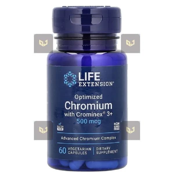 Оптимизированный хром с Crominex 3+, 500 мкг, 60 вегетарианских капсул