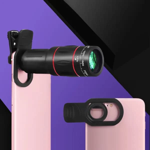 Телеобъектив для смартфона, 36 64 зум, универсальный, совместим с Apple