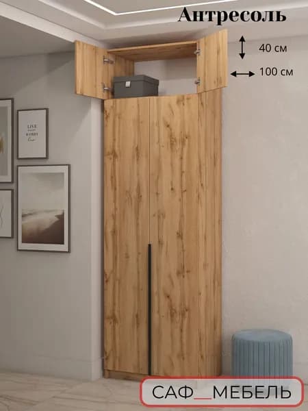 Саф-мебель Шкаф распашной, 100х50х40 см
