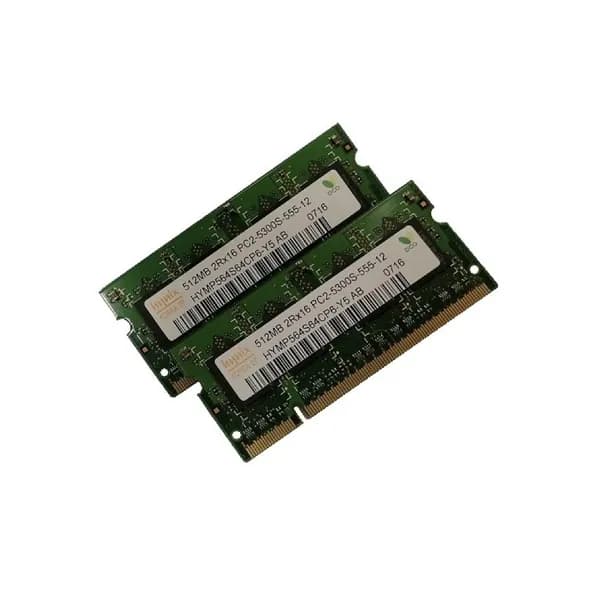 Hynix Оперативная память DDR2, 667 МГц, 2 x до 1 ГБ (Hynix HYMP564S64CP6-Y5 AB (Kit 2x512Mb))