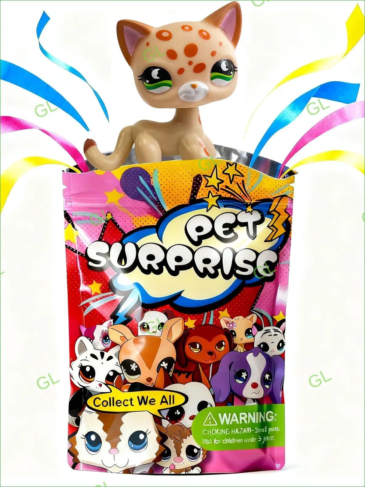 Pet Shop #852,лпс игрушки,Короткошерстная кошка,подарок для девочки(С упаковочным пакетом) GL