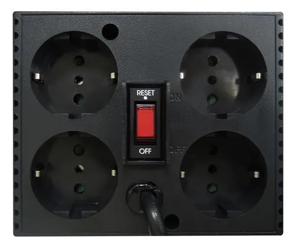 Стабилизатор напряжения Powercom Voltage Regulator, 3000VA, Black, Schuko