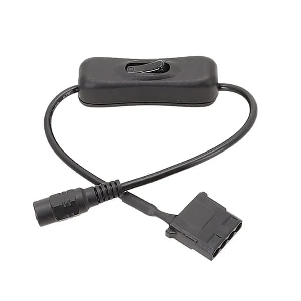 Адаптер питания вентилятора DC5.5x2.1mm на 4Pin Molex