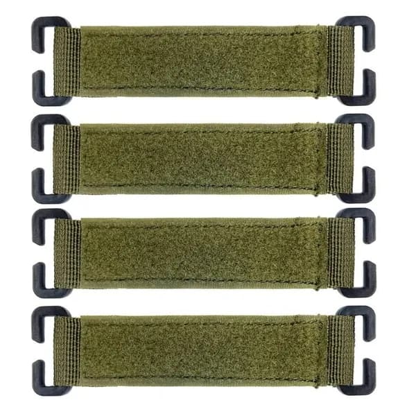 Стрипы MOLLE для крепления патчей, Зеленый - 4шт