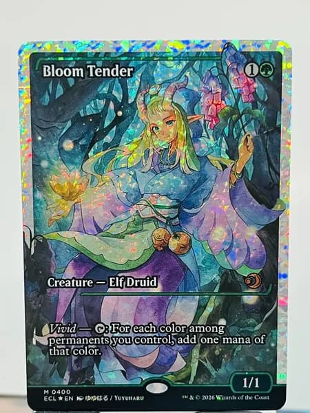 Магия сбора прокси-карт Высококачественные нефольговые Bloom Tender ECL #400 foil