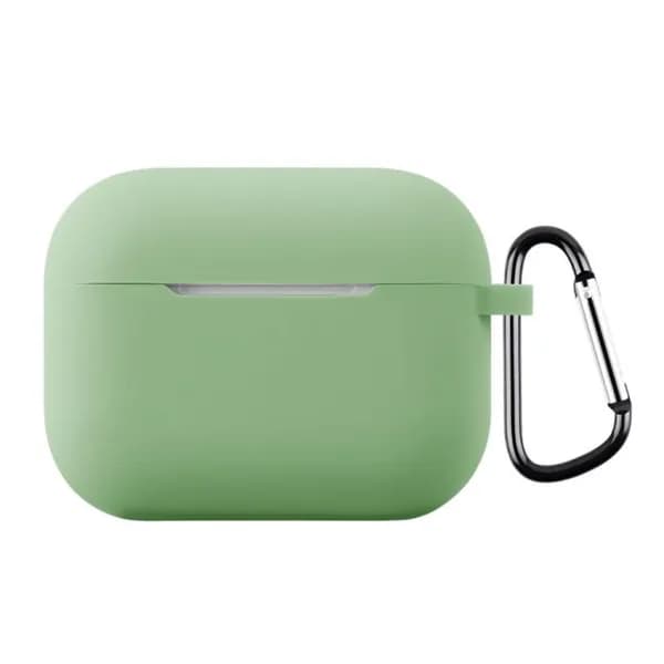 For AirPods Pro 3 Чехол для наушников Силиконовый защитный чехол для наушников AirPods Pro 3 с креплением толщиной: 1,3 мм (матча-зелёный)