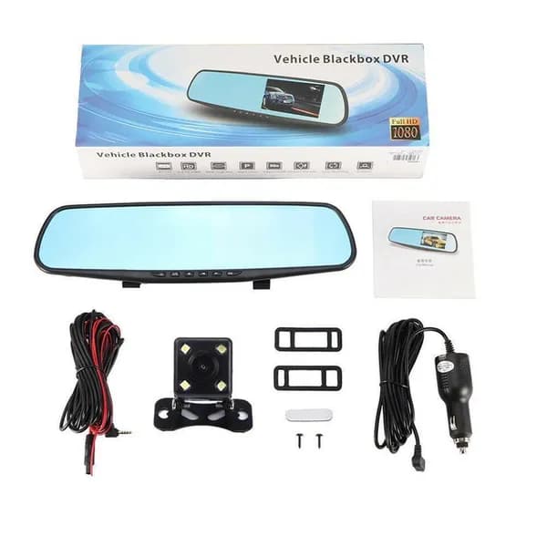 Видеорегистратор зеркало с камерой заднего вида Vehicle Blackbox DVR   Full HD 1080