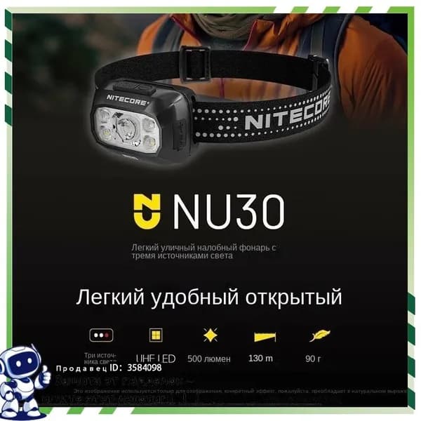Эксклюзивная светодиодная подсветка NITECORE NU30Комплект встраиваемой