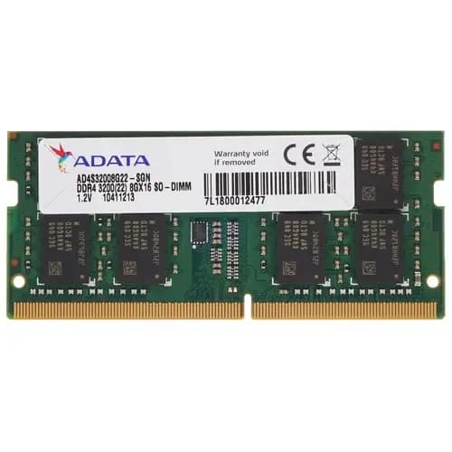 ADATA Оперативная память DDR4, 3200 МГц, 1 x 8 ГБ (AD4S32008G22-SGN)