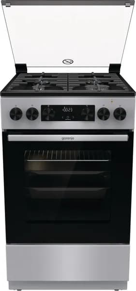 Плита Комбинированная Gorenje GK5C41SF серый (стеклянная крышка) реш.чугун