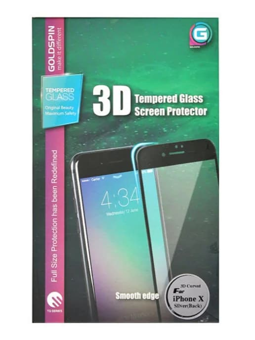 Защитное стекло для iPhone X 3D, 0.3mm