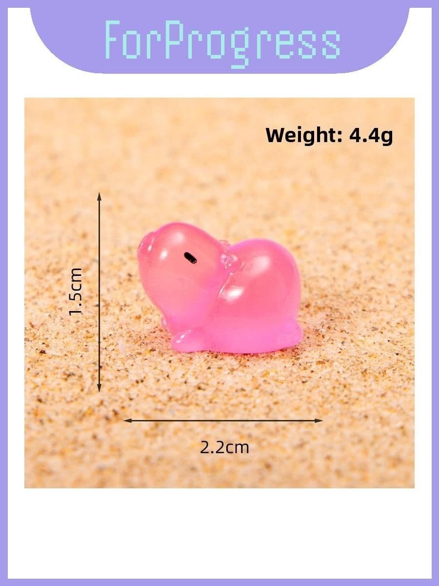 капибара resin desk ornament with creative noctilucent for kids room and party decor twerking