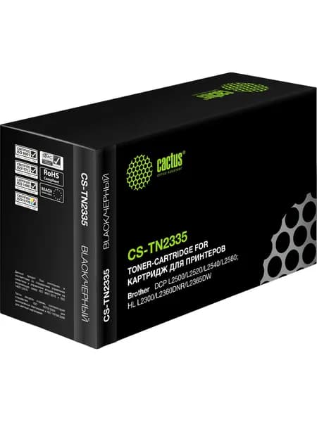 Картридж лазерный Cactus TN-2335 (CS-TN2335), черный, 1200 страниц