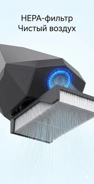 Бесконтактный сушилка для рук 1600 Вт, Автоматический, Быстрая сушка за 3 сек, Без сверления стен, HEPA фильтр, Тихий, Для дома и офиса