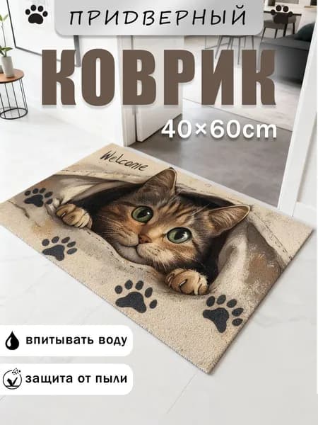 Коврик придверный 40x60 см