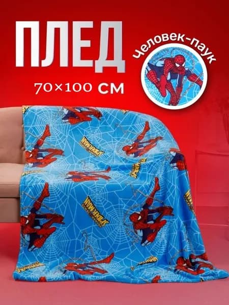 Плед плюшевый , 70 см х 100 см