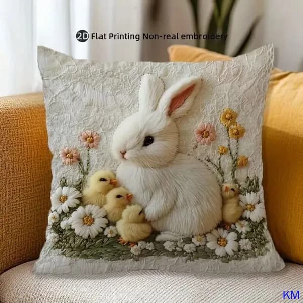 Наволочка, Лён, 45x45 см  1шт