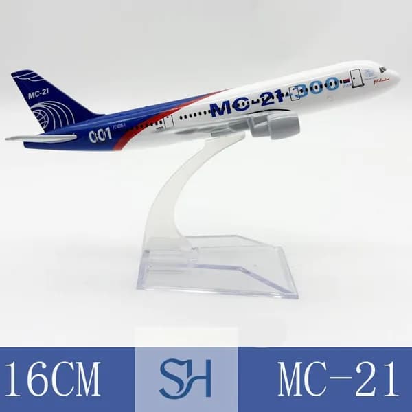 Металлическая Модель Самолета MC-21 Аэрофлота MC21, Российские Авиакомпании