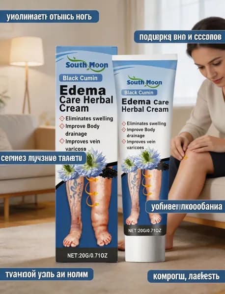 South Moon Black Cumin Edema Care Cream крем для ног против отёков и варикоза