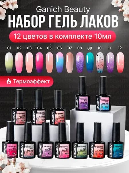 Геллак термо набор 12шт