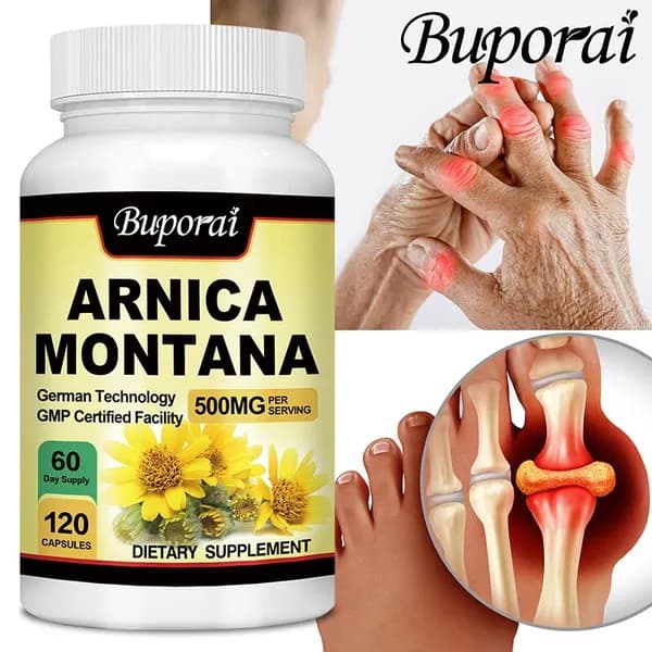 Биологически активная добавка Buporai Arnica (Arnica Montana) - облегчает мышечные и суставные боли, воспаление и синяки