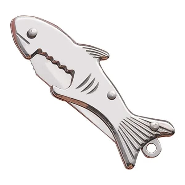 1 портативный складной нож-серебристый-shark