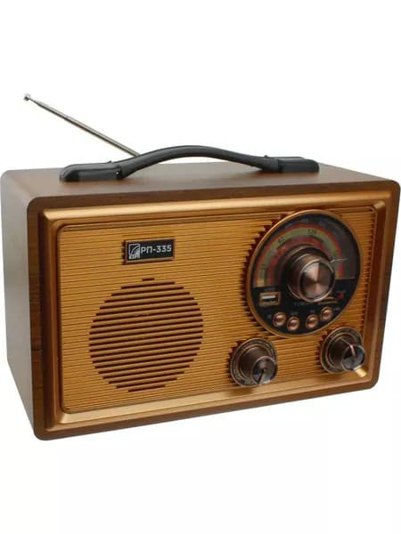 Радиоприемник РП-335, 5 Вт, USB, microSD, Bluetooth 5.0, от сети и аккум.